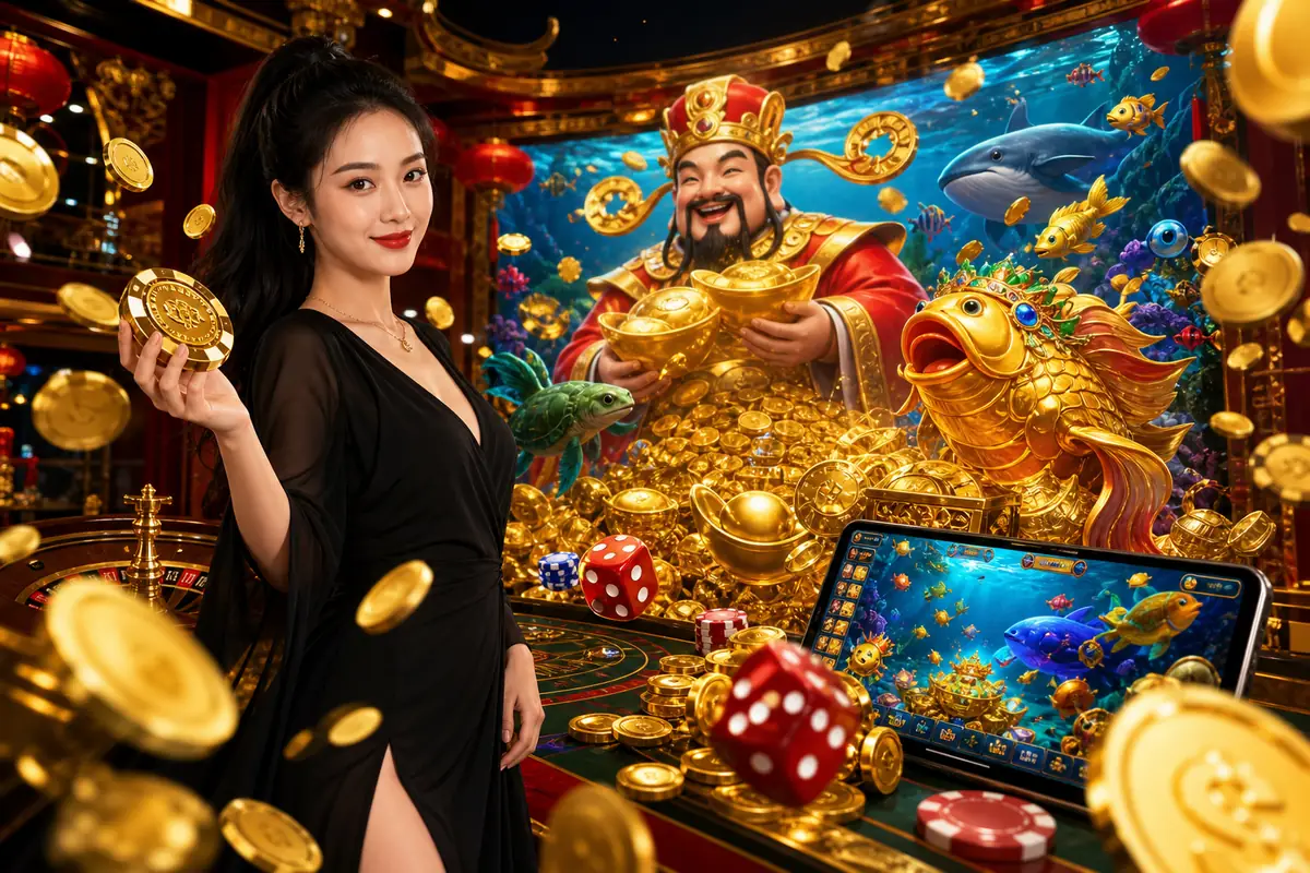 ftn111 permainan arked fishing game aksi